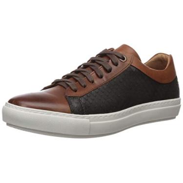 Imagem de Brothers United Tênis masculino fashion de luxo feito no Brasil de couro, Cognac Nappa/Black Serpent, 41