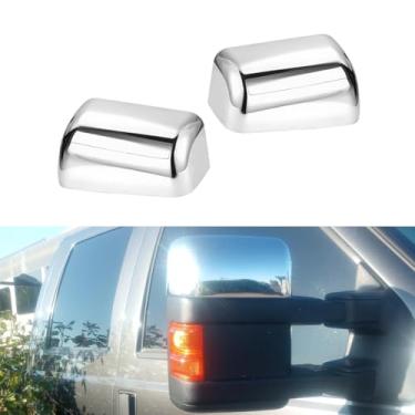 Imagem de Tampas de capa de espelho retrovisor lateral adequadas para Ford F250 F350 F450 F550 Super Duty 2008-2016 Chrome