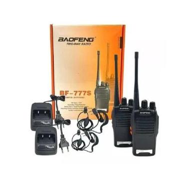 Imagem de Rádio Comunicador WalkieTalkies Baofeng 777s 16Ch 12km com Fone