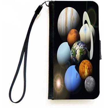 Imagem de Rikki Knight Capa tipo carteira flip Planets com aba magnética para Apple iPhone 5c