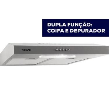 Imagem de Depurador Slim Suggar DPS161PR / DPS162PR 60cm 3 Velocidades Prata, PR
