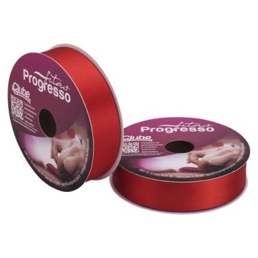Imagem de Fita de Cetim Progresso 30mm 50 Mts Vermelho Tomate 1354