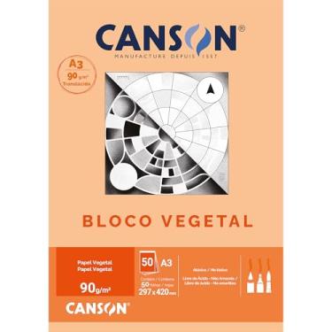Imagem de Papel vegetal liso A3 90g com 50 folhas Canson