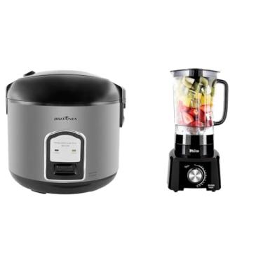 Imagem de Kit Britânia Panela Arroz 10 Xícaras + Liquidificador 3L Philco