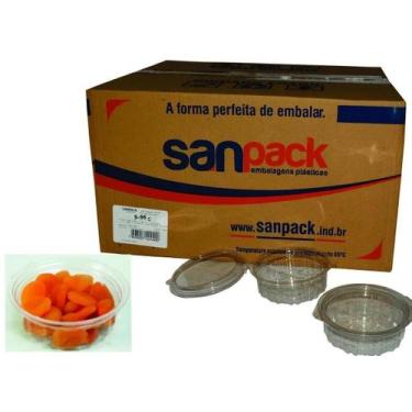 Imagem de Pote Redondo Com Tampa Articulada 350Ml Sanpack S-96 C/200