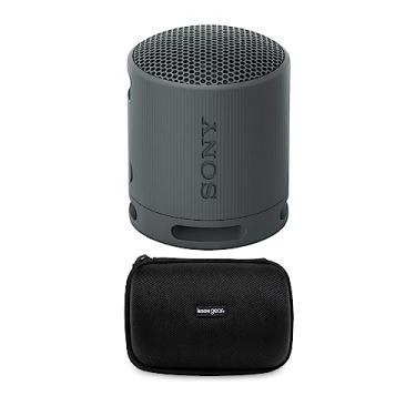 Imagem de Sony Alto-falante de viagem SRS-XB100 sem fio Bluetooth portátil leve (preto) com estojo de viagem (2 itens)