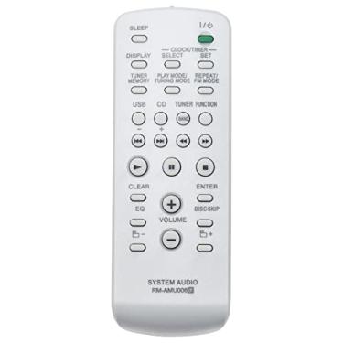 Imagem de Controle remoto de substituição RM-AMU006 RMAMU006 compatível com o sistema de componentes Sony Mini Hi-Fi FST-ZUX9 LBT-ZUX9 MHC-EX9 MHC-EX8 MHC-EC69 MHC-GT222 MHC-GT555 MHC-GTX888 MHC-GTX787
