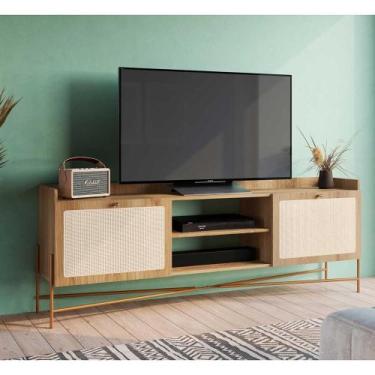 Imagem de Rack Sala Retrô para Tv 65 polegadas Tela Sintética 2 Portas - Artesan