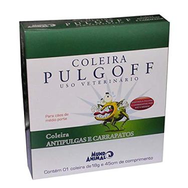 Imagem de Coleira Antipulgas e Carrapatos Mundo Animal Pulgoff para Cães - Tamanho M