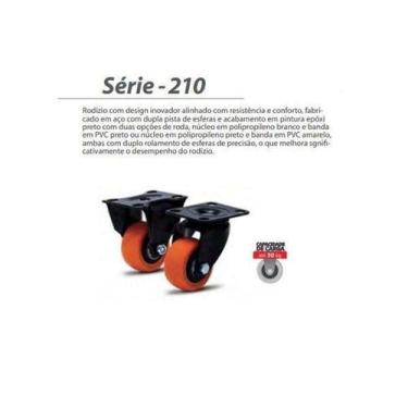 Imagem de Rodizio Giratorio GLPB 210 com Placa 72X52 Colson 6236 - Schioppa