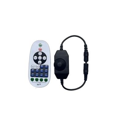 Imagem de Controlador de luz LED de cor única RF, controle remoto de substituição para sinais de neon, regulador de intensidade de luz de LED com botão - regulador de intensidade de luz de 23 teclas com