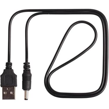 Imagem de Cabo para Inalador Nebulizador G-tech USB Alimentação Energia P4 mini Dc 3,5mm 50 centímetros Preto