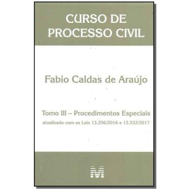 Imagem de Livro - Curso de processo civil - Tomo III - 1 ed./2018