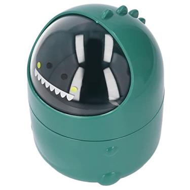 Imagem de Lixo de Mesa Lixo Pode bebê Dinossauro Grande Design de Boca Não -lipslip Lata de Plástico Robusta de Plástico para o Quarto (Dinossauro de bebê verde)
