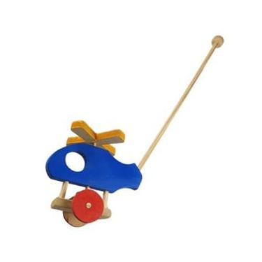 Imagem de Helicóptero Empurrar Em Mdf Brinquedo Pedagógico Educativo