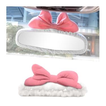 Imagem de Bittwee Capa de espelho retrovisor de carro, elástico interior automotivo, confortável, protetor de espelho retrovisor, acessórios decorativos para meninas, mulheres, homem, presente, universal para