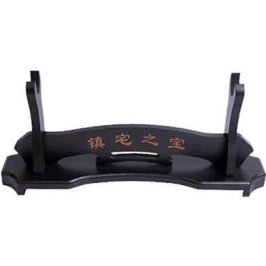 Imagem de Suporte de espada Katana para montagem de 1,2,3 camadas preto Samurai Suporte de exibição para Katana Wakizashi Tanto (1 camada)