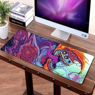 Imagem de Mousepad Gamer Grande 80x30cm - Hyper Beast para CS GO - Superfície XL