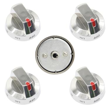 Imagem de QUJIFETU DG64-00473A Puxadores de Fogão de Substituição, Fechaduras de Puxador de Fogão a Gás Compatível com Samsung Aço Inoxidável Fogão a Gás, para NX58F5700WS NX58K7850SS NX58H5600SS NX58J7750SS