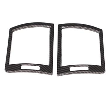 Imagem de Grcfumo 2Pcs Car Side Air Outlet Quadro Guarnição, Painel De Fibra De Carbono Side Air Outlet Frame Tampa, Side Air Outlet Frame Tampa Guarnição Substituição para 3 Series E46