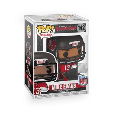 Imagem de Epic Collectibles Pop Football: Buccaneers - Boneco de vinil de Mike Evans incluído com protetor de caixa compatível com Funko