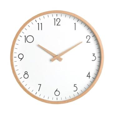Imagem de JBNCRYGD Relógio de parede japonês de madeira maciça - Design moderno minimalista silen...