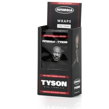Imagem de Futurola X Tyson 2.0 Sem Tabaco Para Sedas - 25 Toad Wraps Fumar Naturais Da Coleção Signature De Mike Tyson, Habilmente Elaboradas Uma Queima Suave E Uniforme