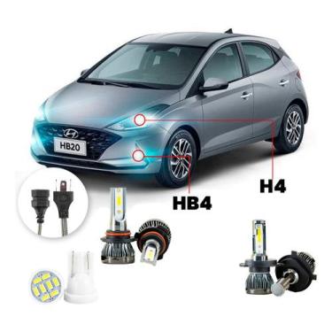 Imagem de Ultra Led Nano 22000lm Hyundai Hb20 2020-2022 H4 Hb4 - LUXLED y3, Bran