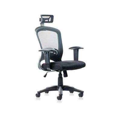 Imagem de Cadeira Escritório Diretor Preta MK-6501H - Makkon