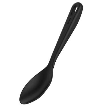 Imagem de Kit 48 Colheres para Servir Nylon Preta Restaurante Buffet Cozinha Arroz Molho Crippa