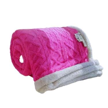 Imagem de Cobertor Pele de Carneiro Casal Dupla Face 1,90 X 2,10 Mt(Pink)