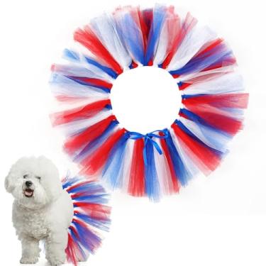 Imagem de Locmeo Tutu de tule para cães, pequeno, grande, médio, vestido de bailarina, fantasia de bailarina, para Halloween, filhotes, gatos, coelhinho, roupa de aniversário, festa de casamento, adereços para