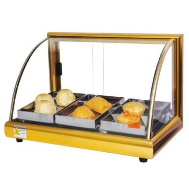 Imagem de A3 - Estufa Alfa para salgados de 3 bandejas Dourada - 127V - Omega