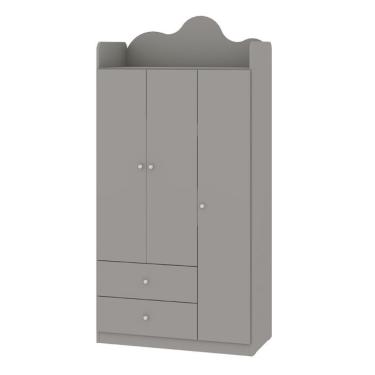 Imagem de Guarda-Roupa Infantil Nuvem 100% MDF 3 Portas 2 Gavetas Fendi