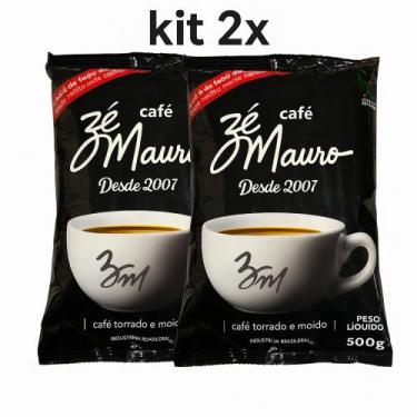 Imagem de Kit 2 Café Em Pó Torrado E Moído Zé Mauro Tradicional 500g