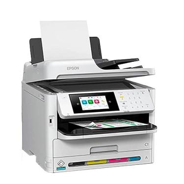 Imagem de Multifuncional Epson Workforce WF-C5810 (Ethernet/Wi-Fi/Duplex/ADF/Bivolt) Branca