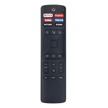 Imagem de ERF3B69 Controle remoto de voz substituído compatível com Hisense Smart TV 65Q8050E 55Q8060E 65Q8060E 55Q8070E 65Q8070E 55Q8080E 65Q8080E 55Q8E 65Q8E 55Q809 65Q809 5Q8800 9 55Q8020E 65Q8020E 55Q8030E