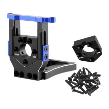 Imagem de Dynwave RC Motor Motor Suporte Suporte Diy Modificado Substituições Robustas Desmontagem rápida para veículos de controle remoto Rastreador, Azul Preto