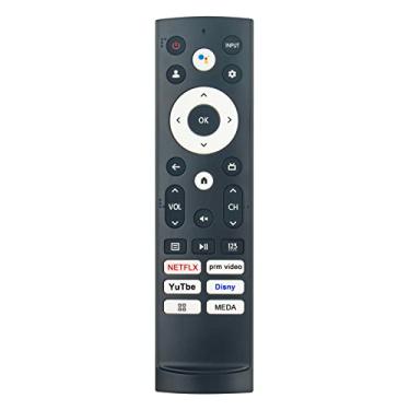Imagem de Beyution Controle remoto de voz ERF3S90H de substituição adequado para Smart TV Hisense 43A6H 43A65H 50A6H 43A68H 55U6H 65U6H 75U6H 65A68H 75A6H 75A65H 50A65H 50A68H 55A6H 55U7G 65U7G