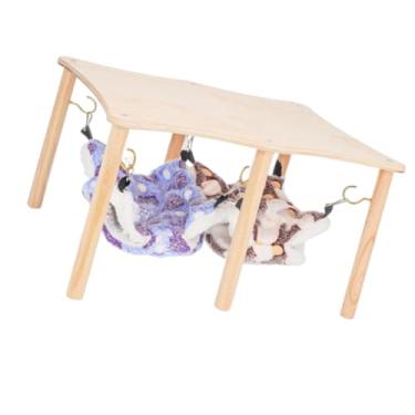 Imagem de IEUDNS Hammock de porco da cobaia esconde -se com redes duplas de hammocks de para animais para animais pequenos ratos de parrot rato de esquilo