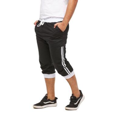 Imagem de Bermuda Moletom Masculina Jogging Treino Dance - Konoa, Preto, P, Masc