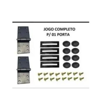 Imagem de Jogo Dobradiça C/ Borrachas + C/parafuso Porta Mb 1113 1313 - Cavallar