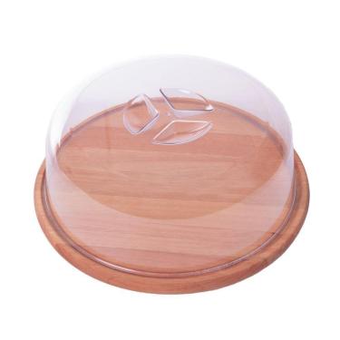 Imagem de Boleira De Madeira Com Tampa Essence