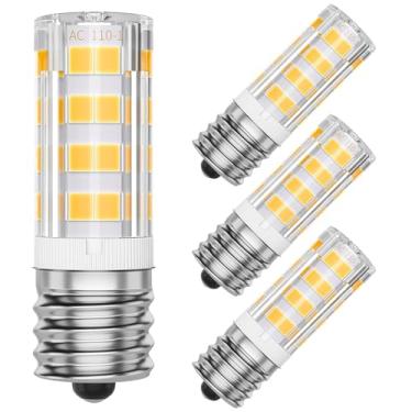 Imagem de SHINESTAR Lâmpadas E17 LED para micro-ondas sob o capuz, equivalente a 40W, branco quente 3000K, lâmpada para aparelhos de 120V para forno, geladeira, exaustor, não regulável, pacote com 4