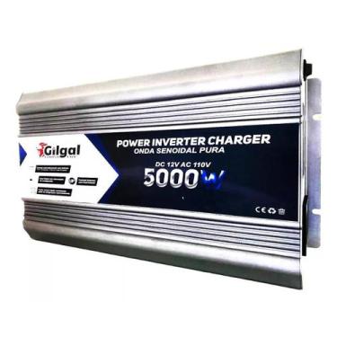Imagem de Inversor Energia 5000W 12V 110V Onda Senoidal Pura Pico - Gilgal