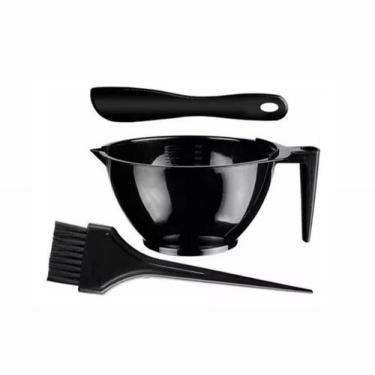 Imagem de Kit Tintura Pote Cumbuca Pincel Espátula Cabeleireiro - Barbershopp62,