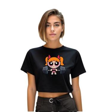 Imagem de Cropped Feminina Blusa Manga Curta Estampa Meninas Poderosas Geek - He