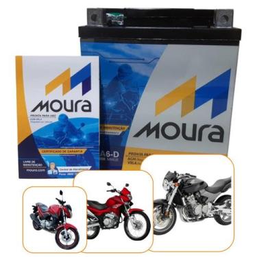Imagem de Moura Bateria Para Motos 6ah 12V Cb300 Hornet Nx4 400 Falcon Xr250 Tor