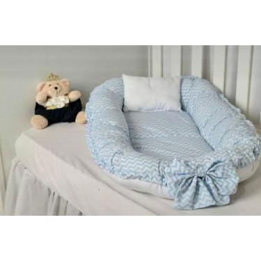 Imagem de Ninho Redutor de Berço Bebê com Almofadinha Laço Ajústavel - Alice Enx