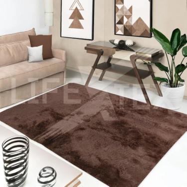 Imagem de Tapete Para Sala Felpudo 2,40 x 2,00 Mt (Marrom)
